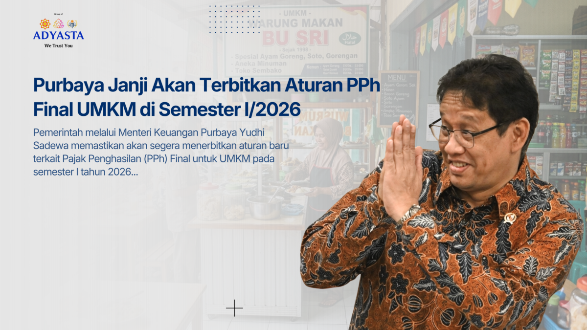 Purbaya Janji Akan Terbitkan Aturan PPh Final UMKM di Semester I/2026