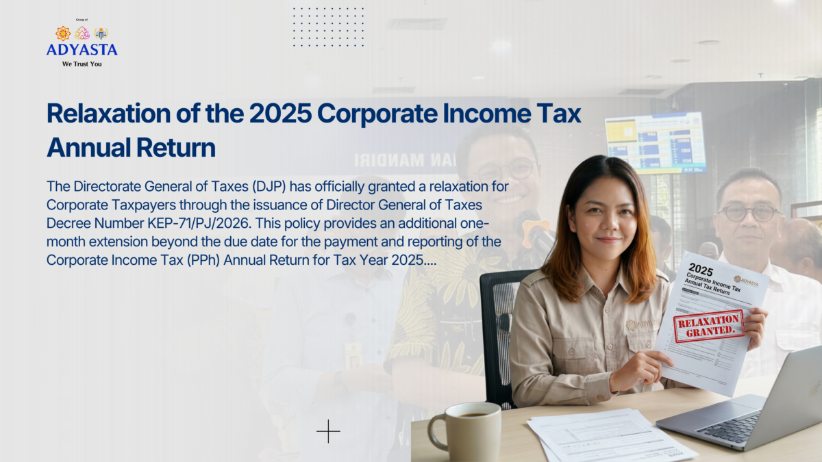 Relaxation of the 2025 Corporate Income Tax Annual Return