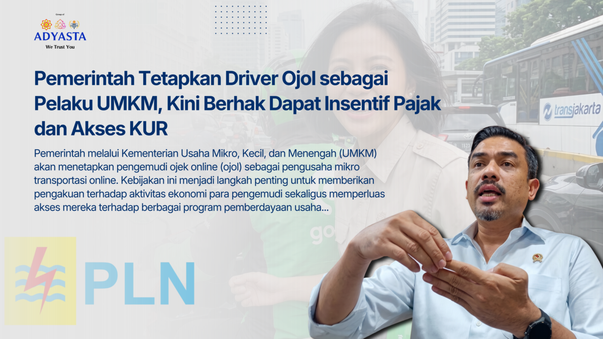 Pemerintah Tetapkan Driver Ojol sebagai Pelaku UMKM, Kini Berhak Dapat Insentif Pajak dan Akses KUR