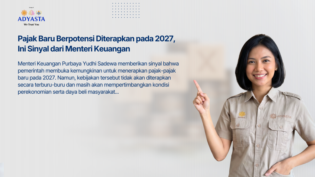 Pajak Baru Berpotensi Diterapkan pada 2027, Ini Sinyal dari Menteri Keuangan