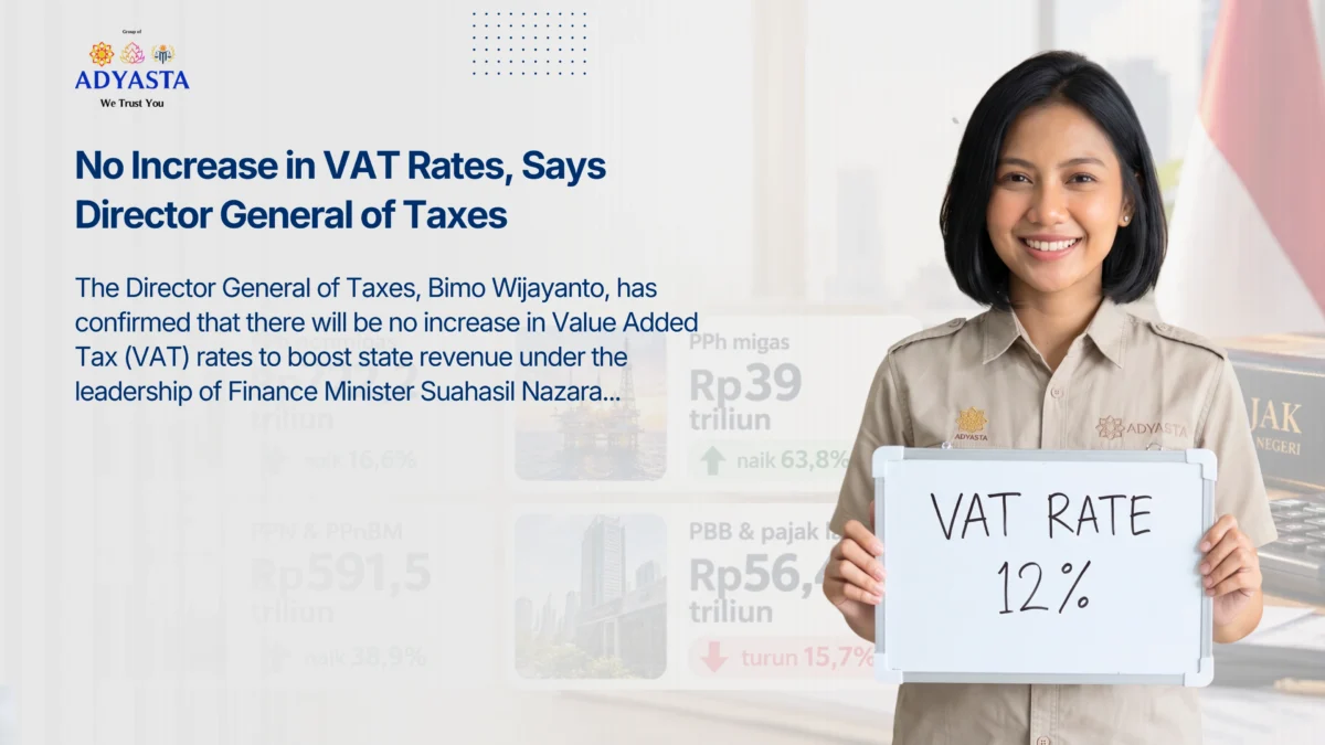No Increase in VAT Rates, Says Director General of Taxes
