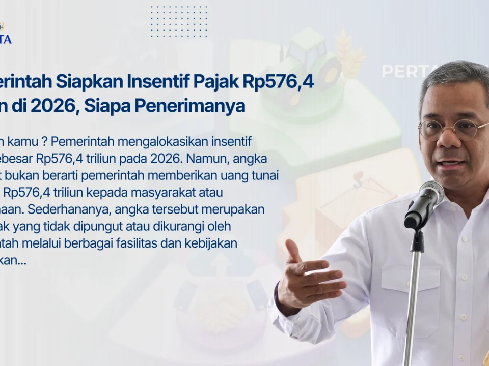 Pemerintah Siapkan Insentif Pajak Rp576,4 Triliun di 2026, Siapa Penerimanya