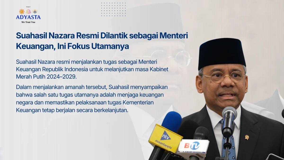Suahasil Nazara Resmi Dilantik sebagai Menteri Keuangan, Ini Fokus Utamanya