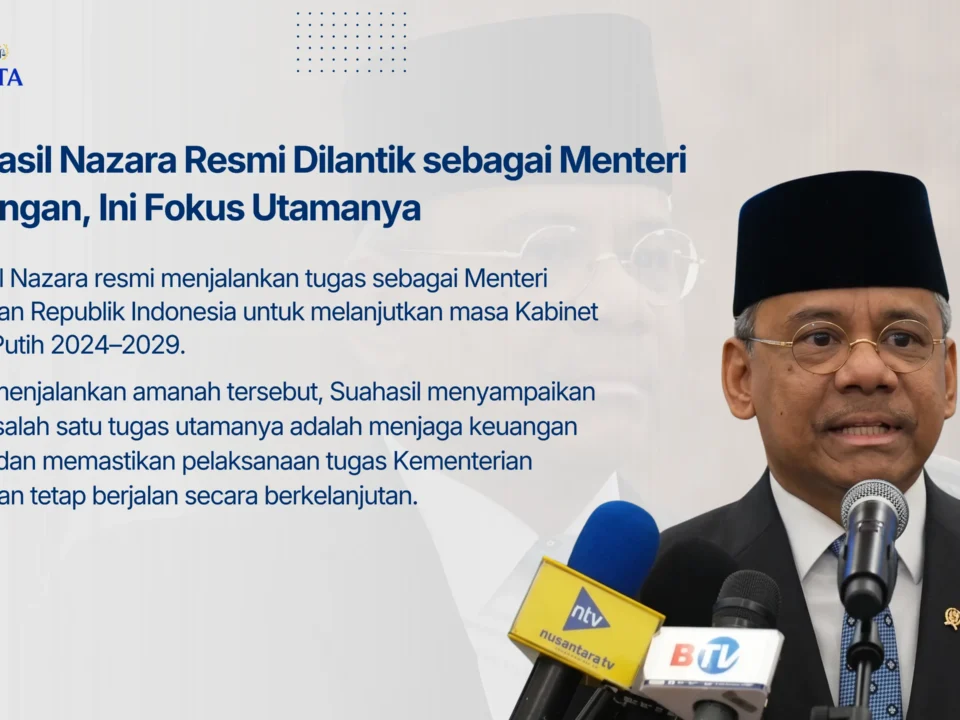 Suahasil Nazara Resmi Dilantik sebagai Menteri Keuangan, Ini Fokus Utamanya