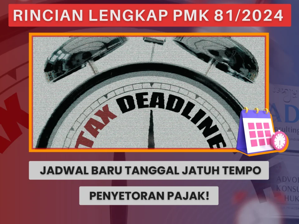 Jadwal Baru Tanggal Jatuh Tempo Penyetoran Pajak
