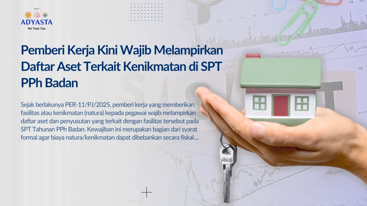 daftar aset terkait kenikmatan di SPT PPh Badan