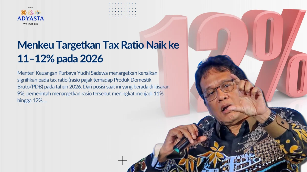 menkeu targetkan tax ratio naik ke 11-12% pada 2026