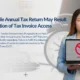 Failure to file annual tax return may result in deactivation of tax invoice access