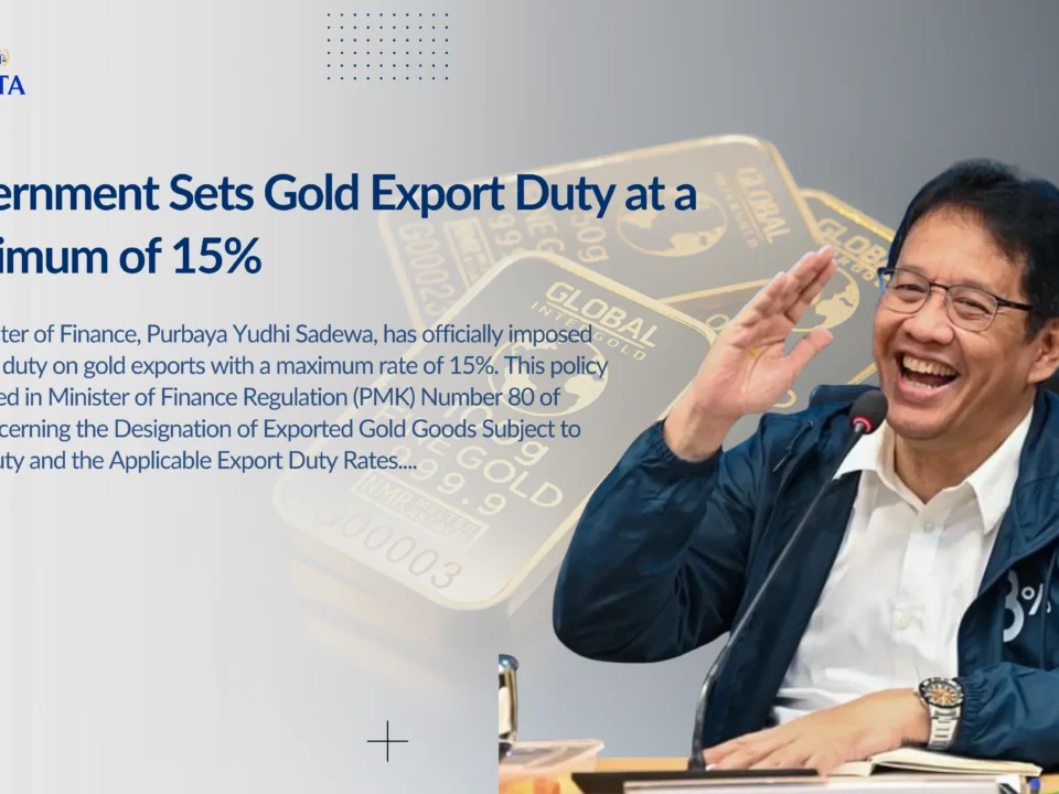Government sets gold export duty at a maximum of 15%