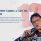 finance minister targets 11-12% tax ratio in 2026