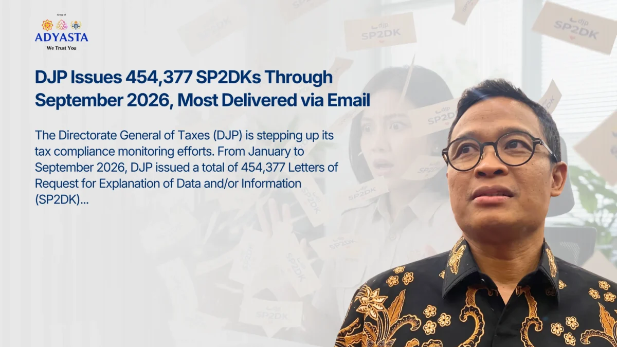 DJP Issues 454,377 SP2DKs Through September 2026