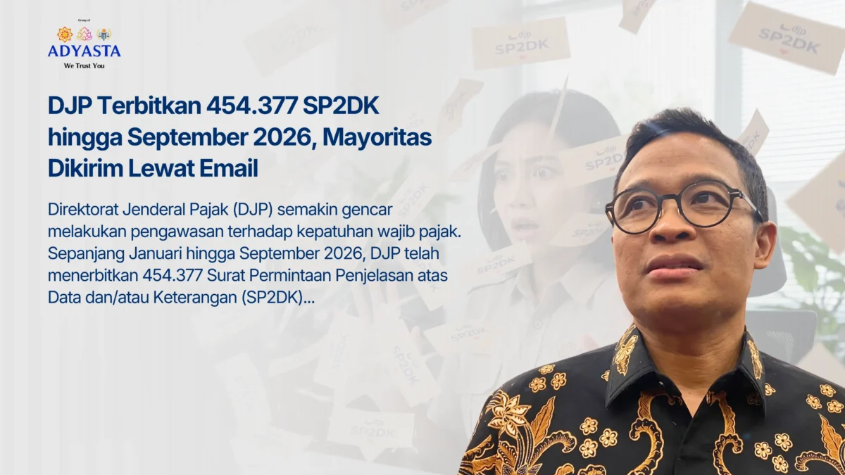 DJP Terbitkan 454.377 SP2DK hingga September 2026